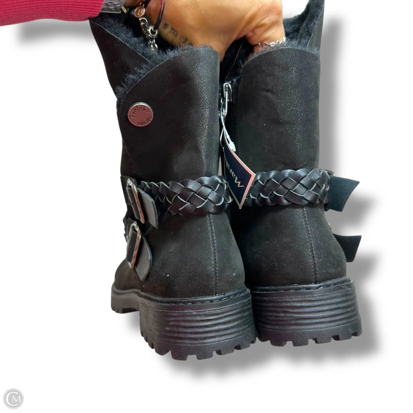 Boots Ankle Flats By Blowfish In Black, Size: 10