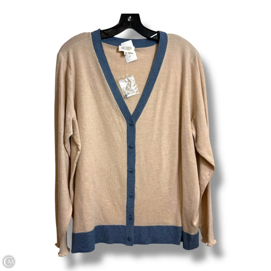 Cardigan By Clothes Mentor In Beige, Size: Xl