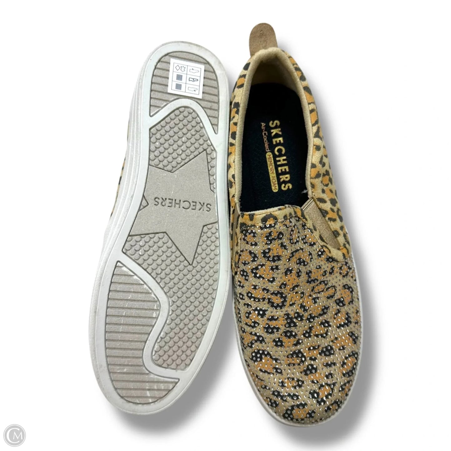 Shoes Flats By Skechers In Animal Print, Size: 8.5