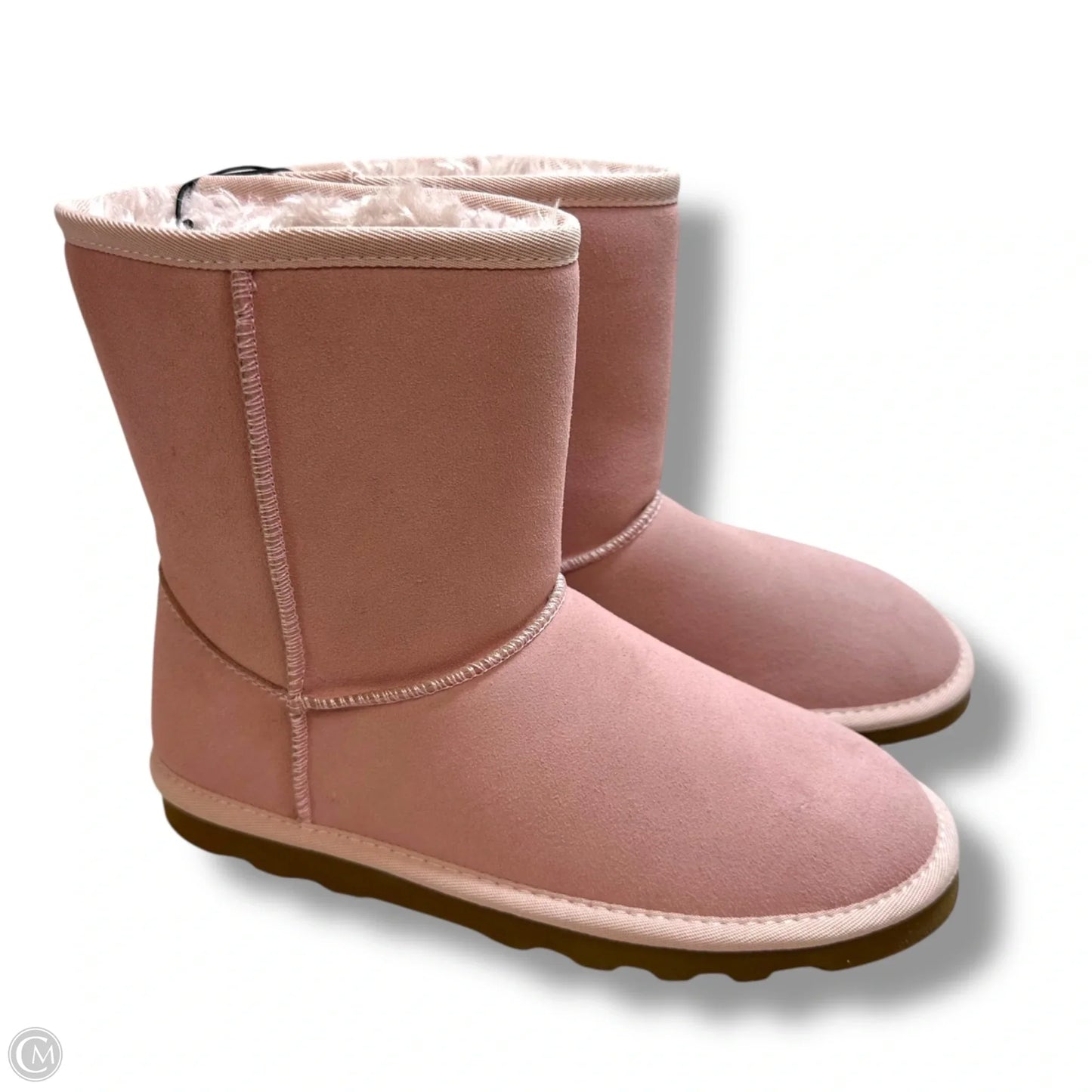 Boots Ankle Flats By Time And Tru In Pink, Size: 9