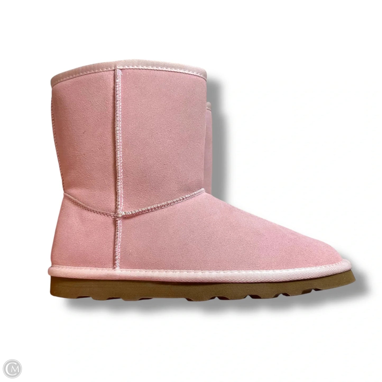 Boots Ankle Flats By Time And Tru In Pink, Size: 9