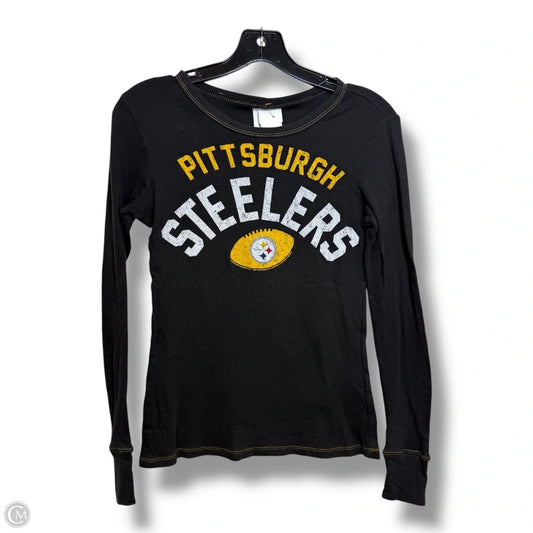 Pittsburgh Steelers Top Long Sleeve Basic By Nfl In Black, Size: Xs