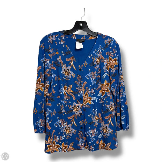 Top Long Sleeve By J. Jill In Blue, Size: Xsp