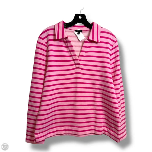Top Long Sleeve By Talbots In Striped Pattern, Size: Lp