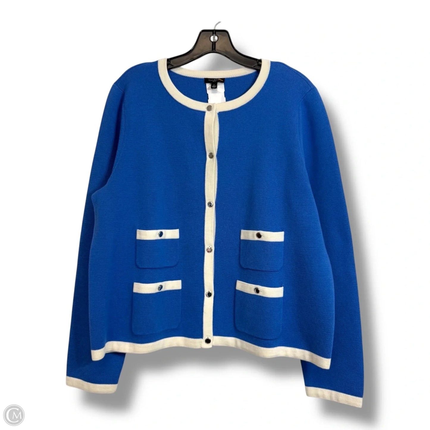 Cardigan By Talbots In Blue, Size: Lp