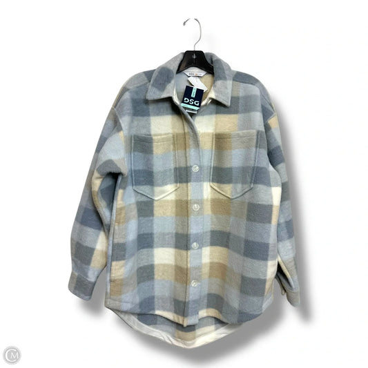 Jacket Shirt By Dsg Outerwear In Blue, Size: M