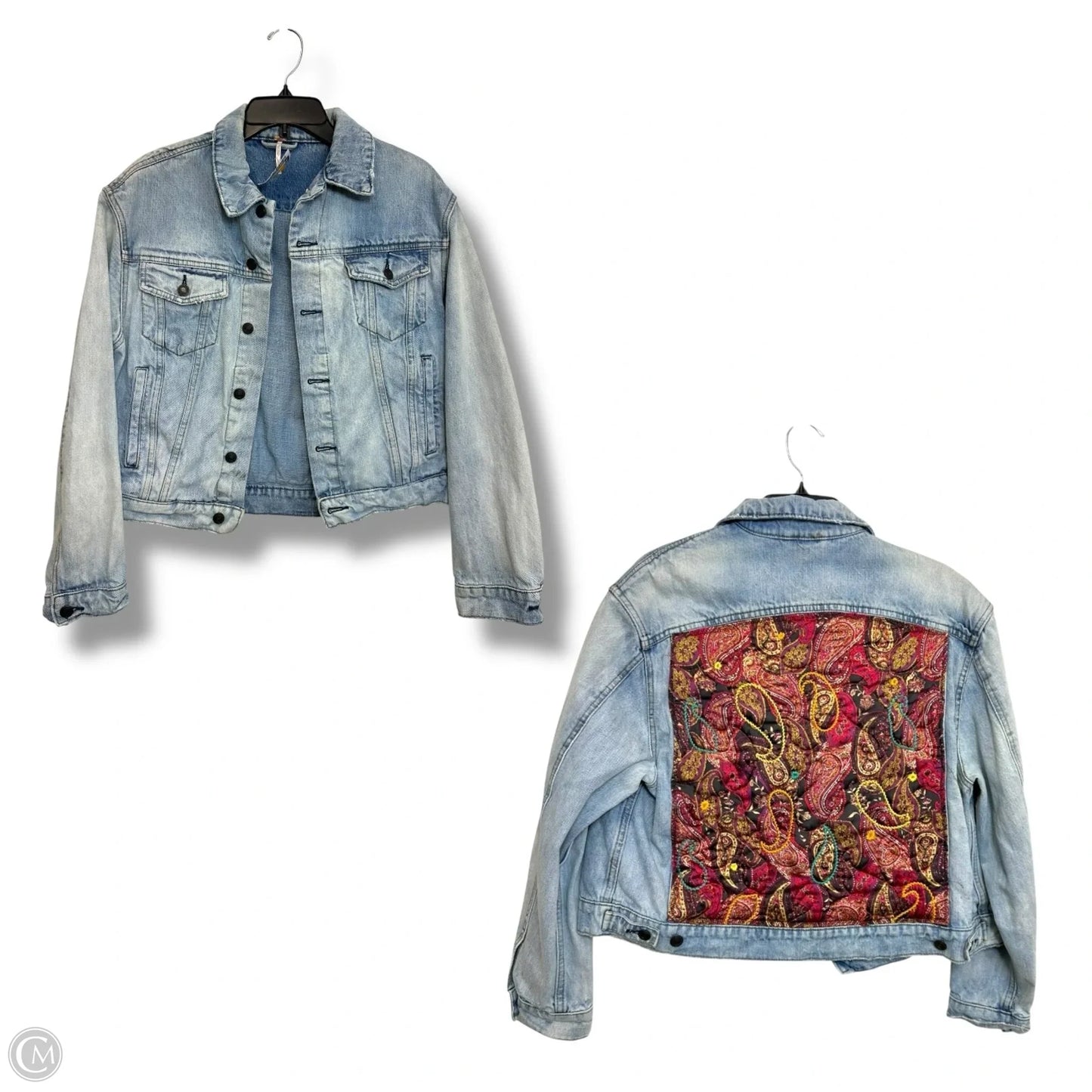 Jacket Denim By Free People In Blue Denim, Size: Xs