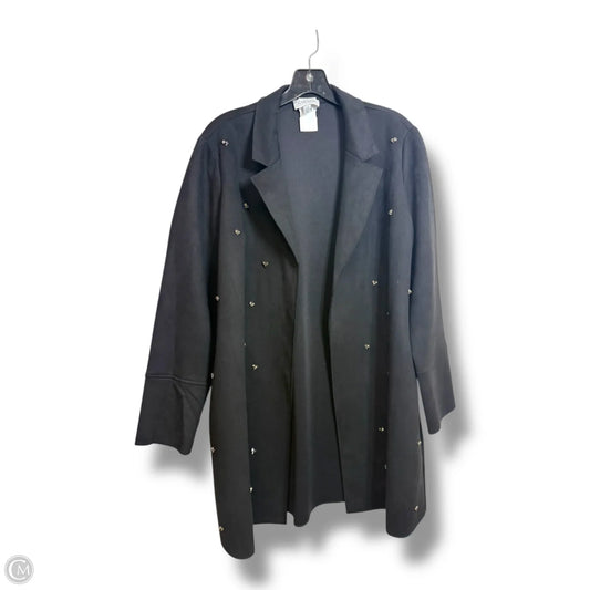Coat Blazer By Carmen By Carmen Marc Valvo In Black, Size: L