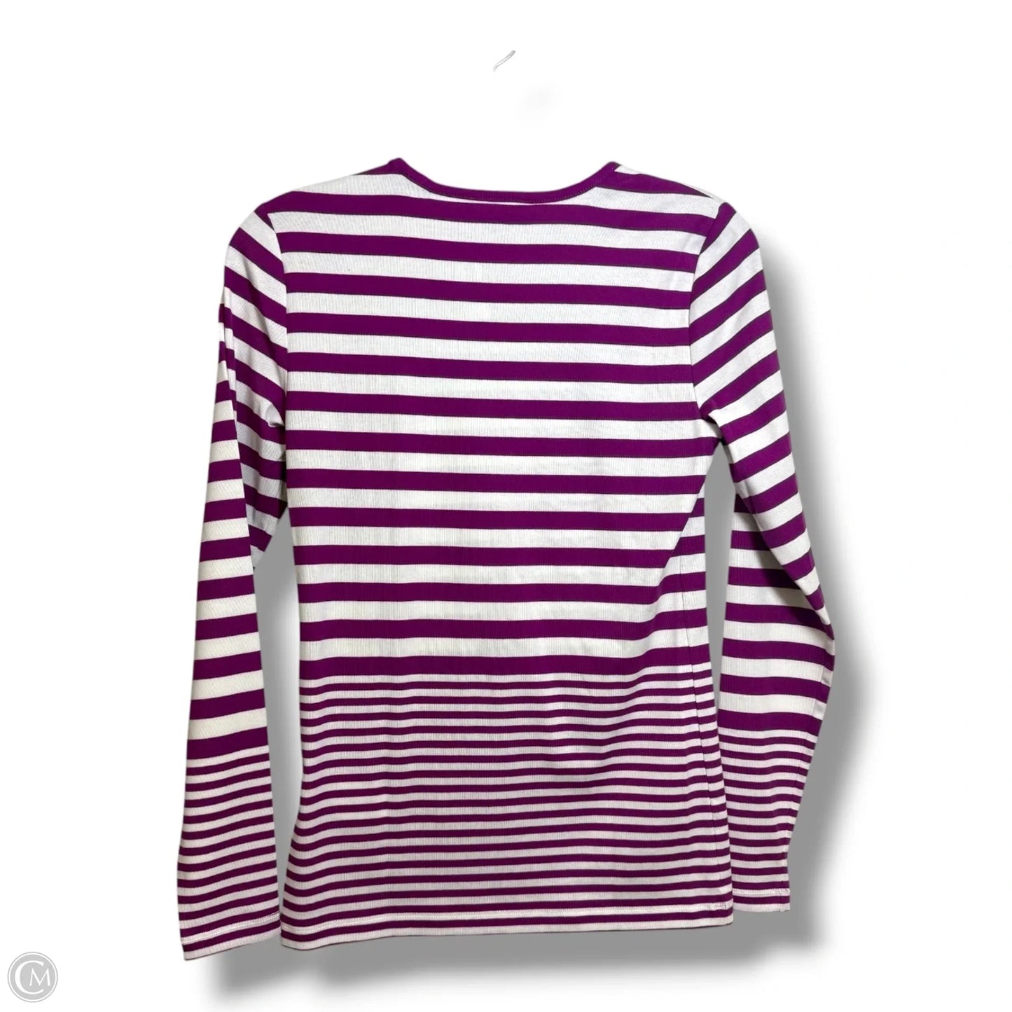 Top Long Sleeve By Lauren By Ralph Lauren In Striped Pattern, Size: S
