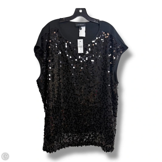 Top Sleeveless By Lane Bryant In Black, Size: Xxl