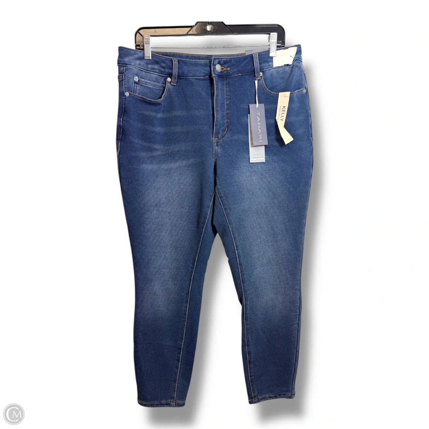 Jeans Skinny By Tahari In Blue, Size: 12p