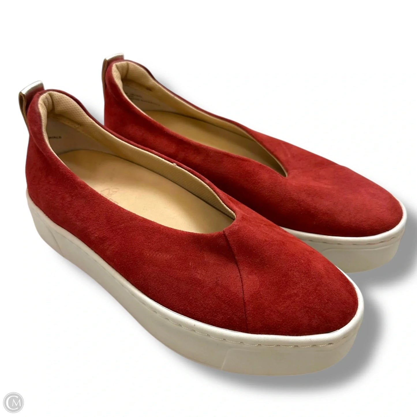 Shoes Flats By Clothes Mentor In Maroon, Size: 6.5