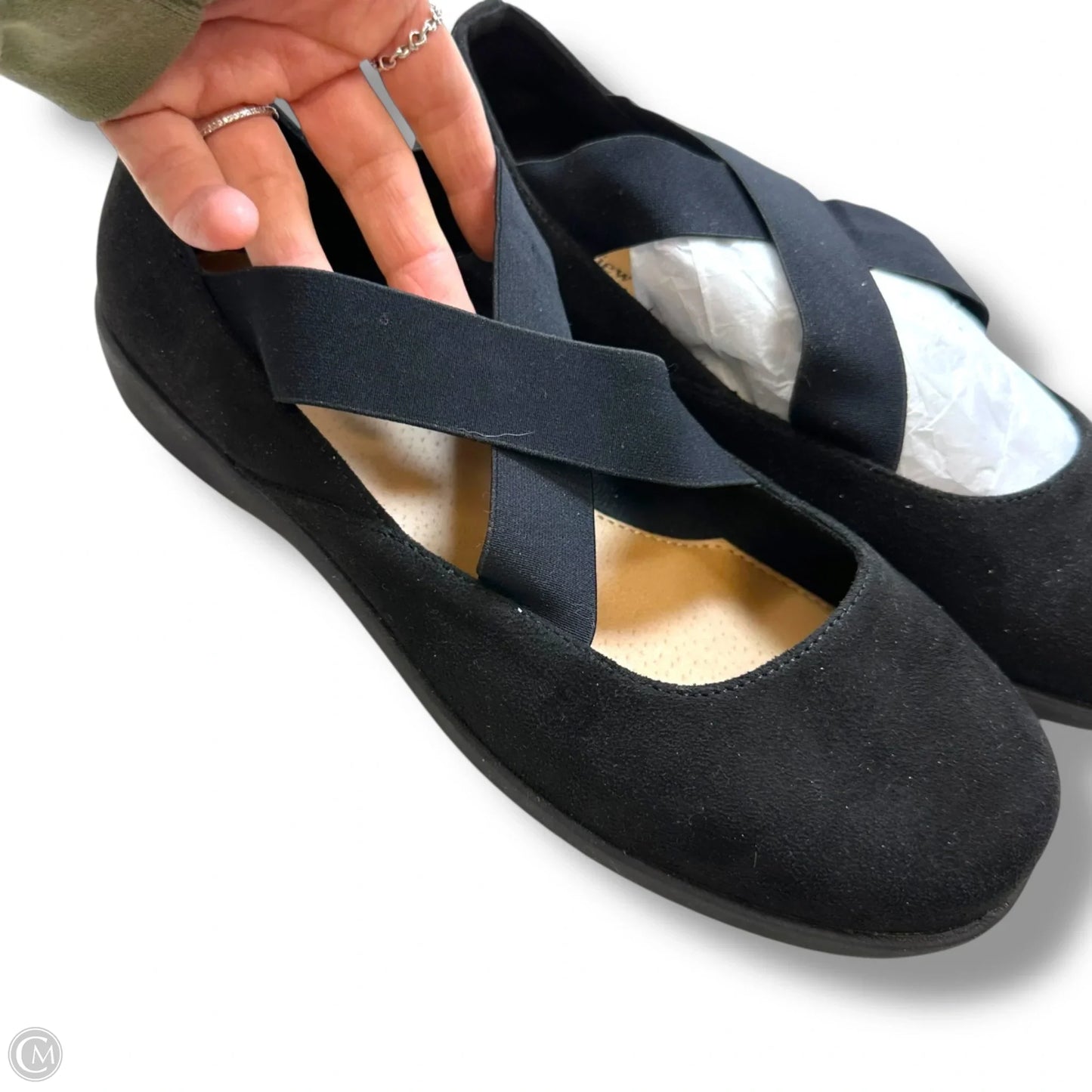 Shoes Flats By Comfortview In Black, Size: 11