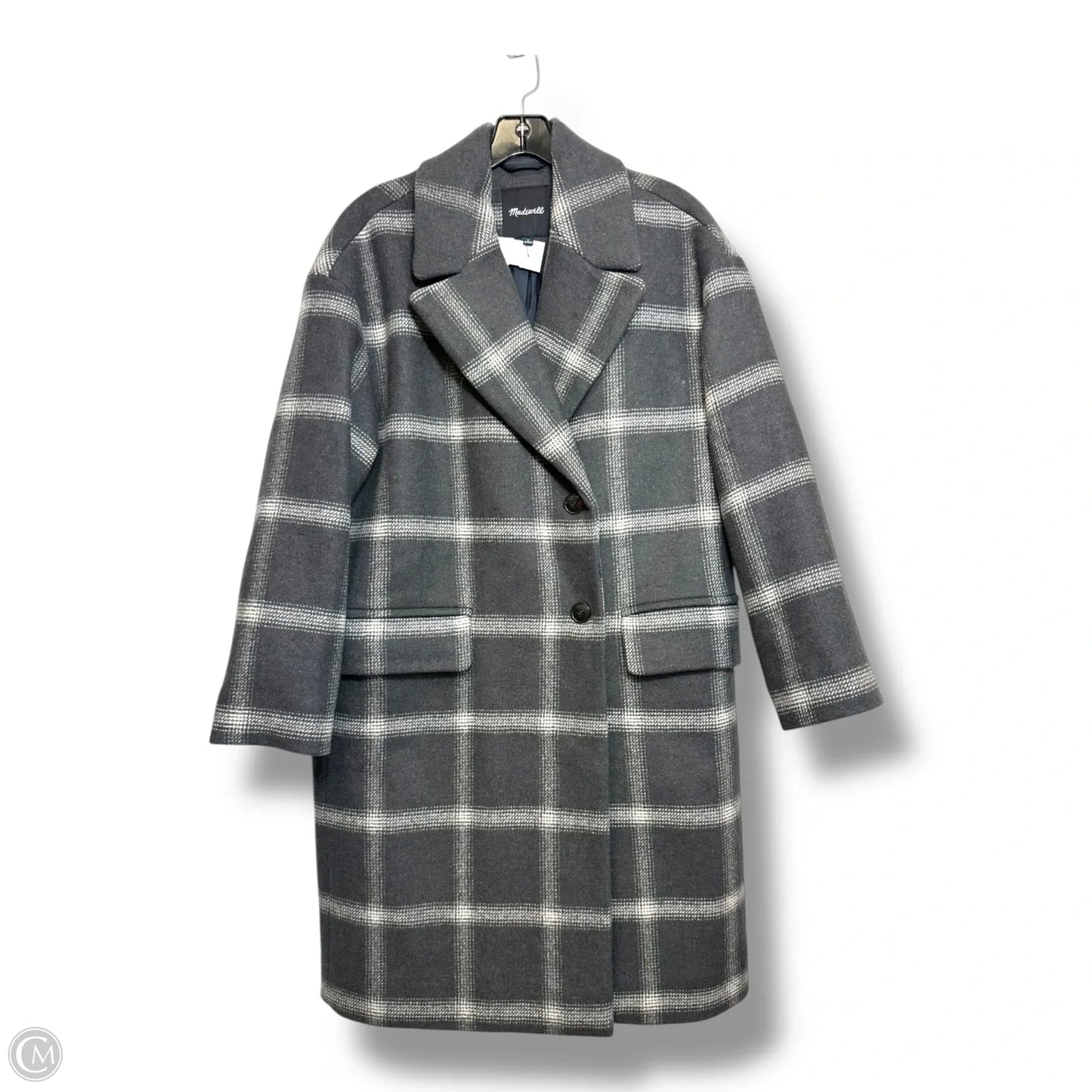 Coat By Madewell In Grey, Size: M