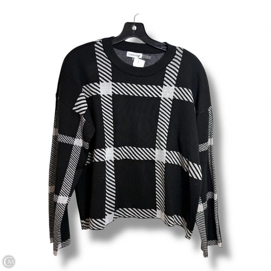 Sweater By Calvin Klein In Black, Size: M