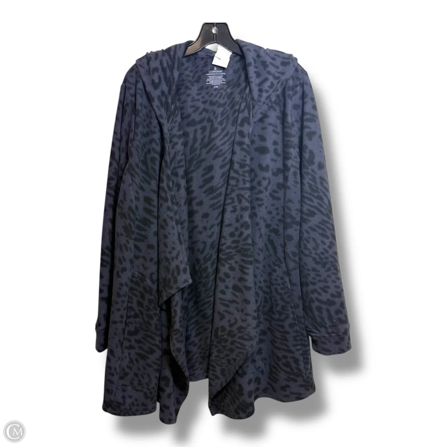 Cardigan By Cuddl Duds In Animal Print, Size: L/XL