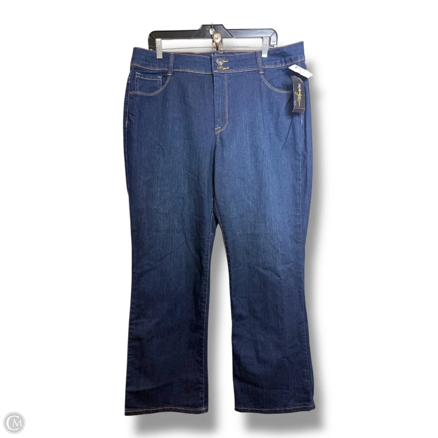 Jeans Boot Cut By Style And Company In Blue Denim, Size: 16