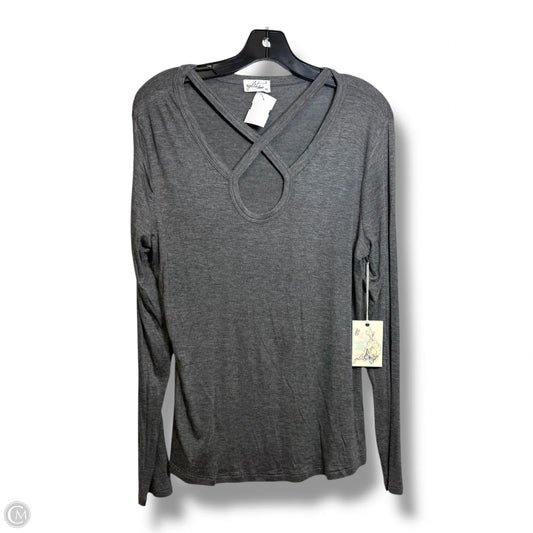 Top Long Sleeve By Cmf In Grey, Size: Xl
