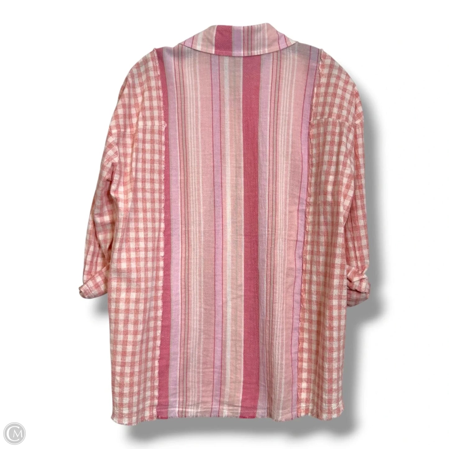 Top Long Sleeve By Bke In Pink, Size: S