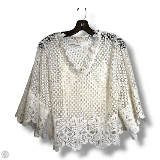 Top Short Sleeve By Miss Me In White, Size: M