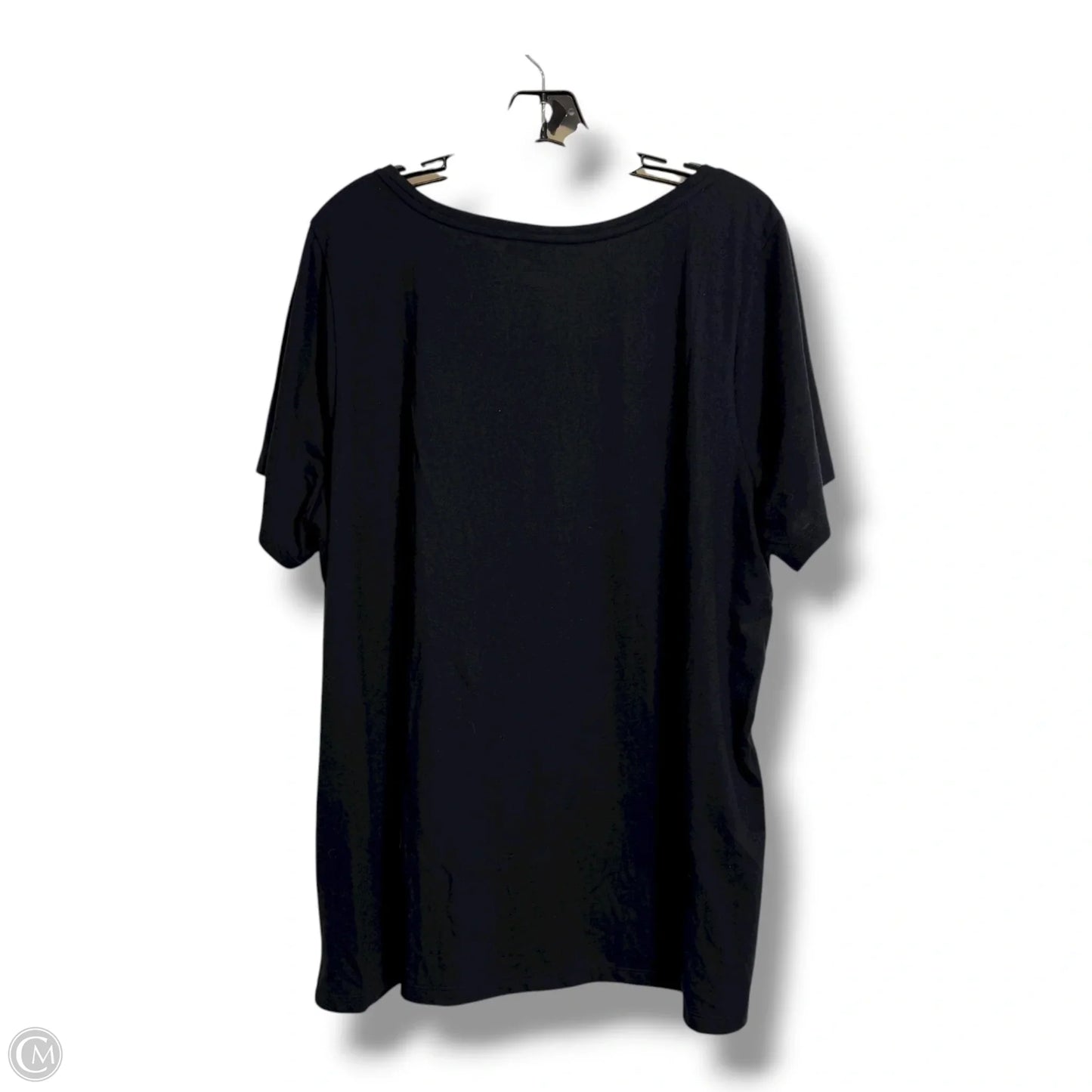 Top Short Sleeve Basic By Lane Bryant In Black, Size: 2x