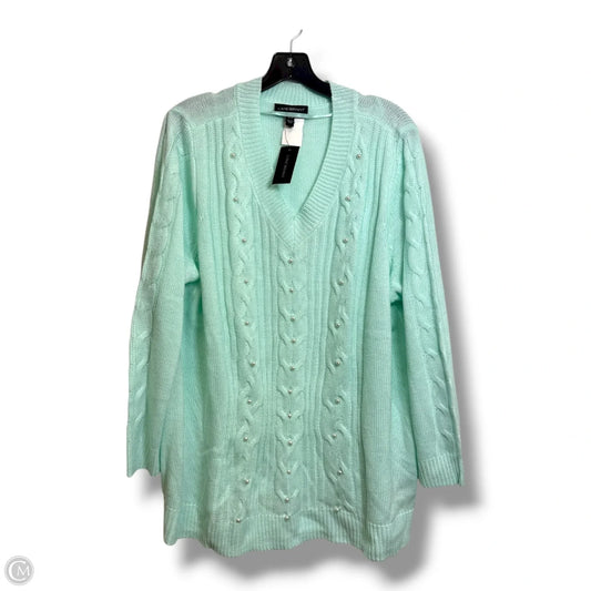 Sweater By Lane Bryant In Aqua, Size: 1x