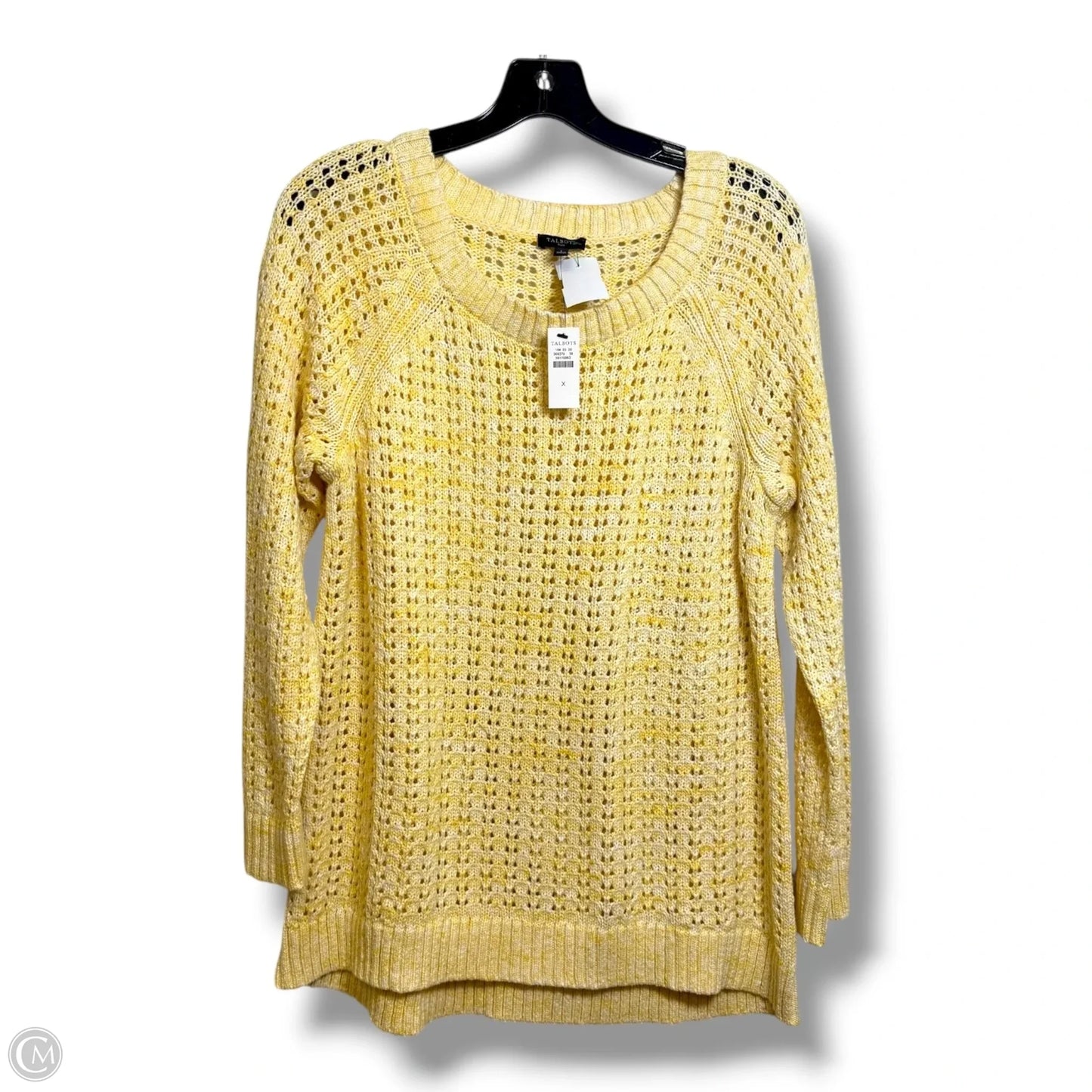 Sweater By Talbots In Yellow, Size: Xl