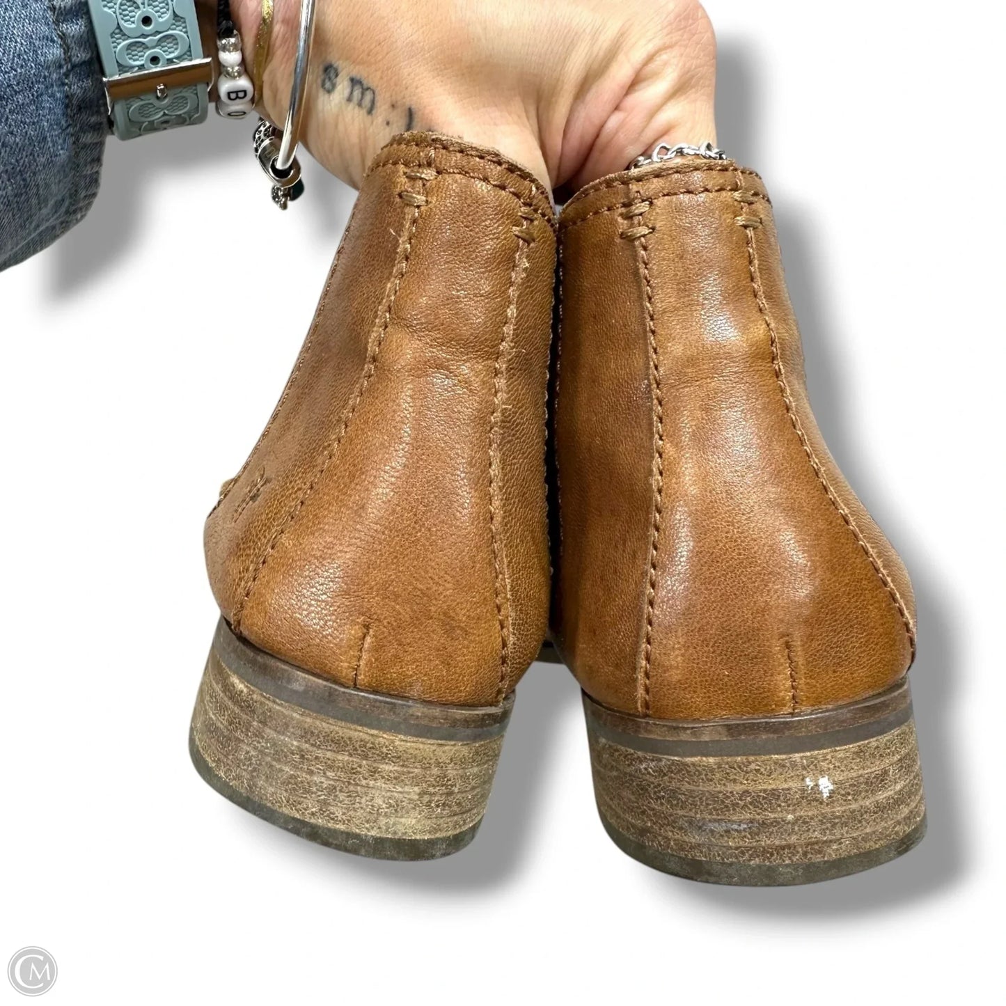 Boots Designer By Frye In Tan, Size: 8