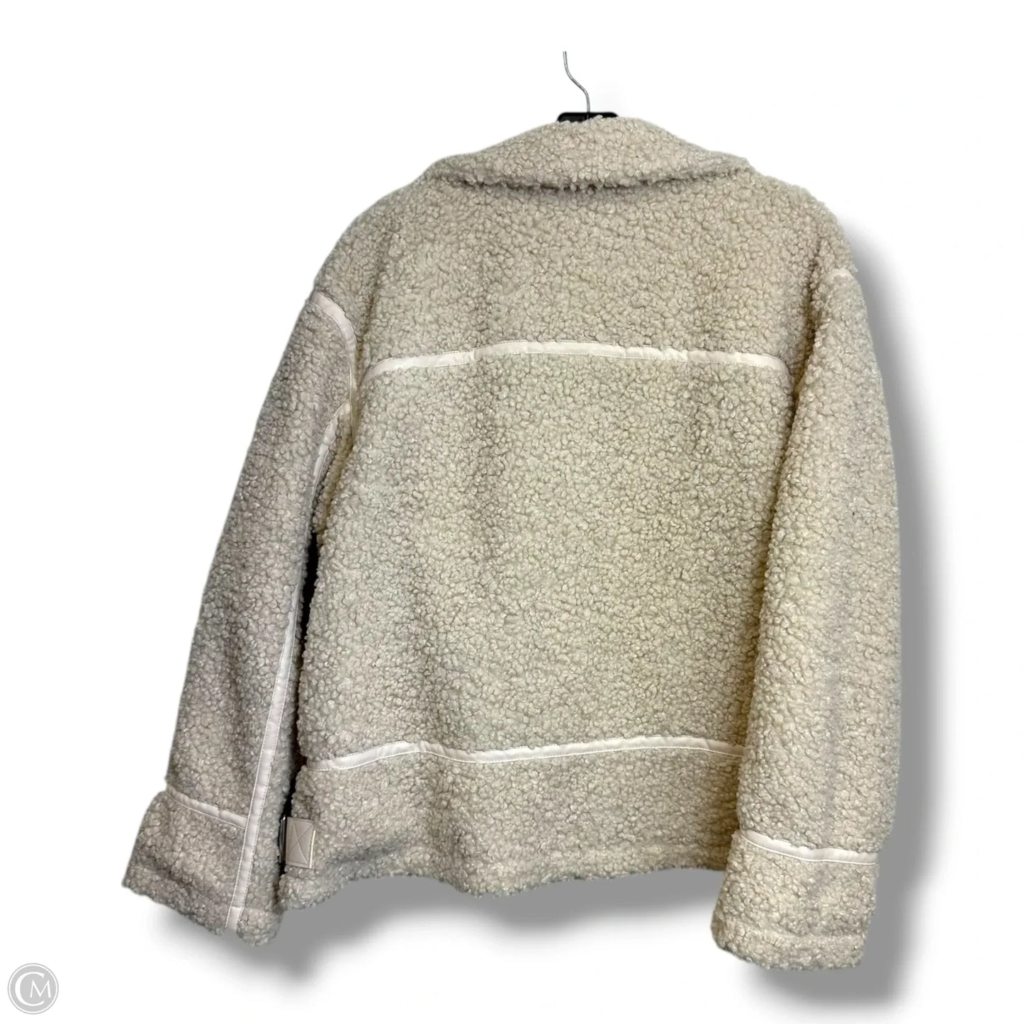 Jacket Faux Fur & Sherpa By Ana In Ivory, Size: Xl