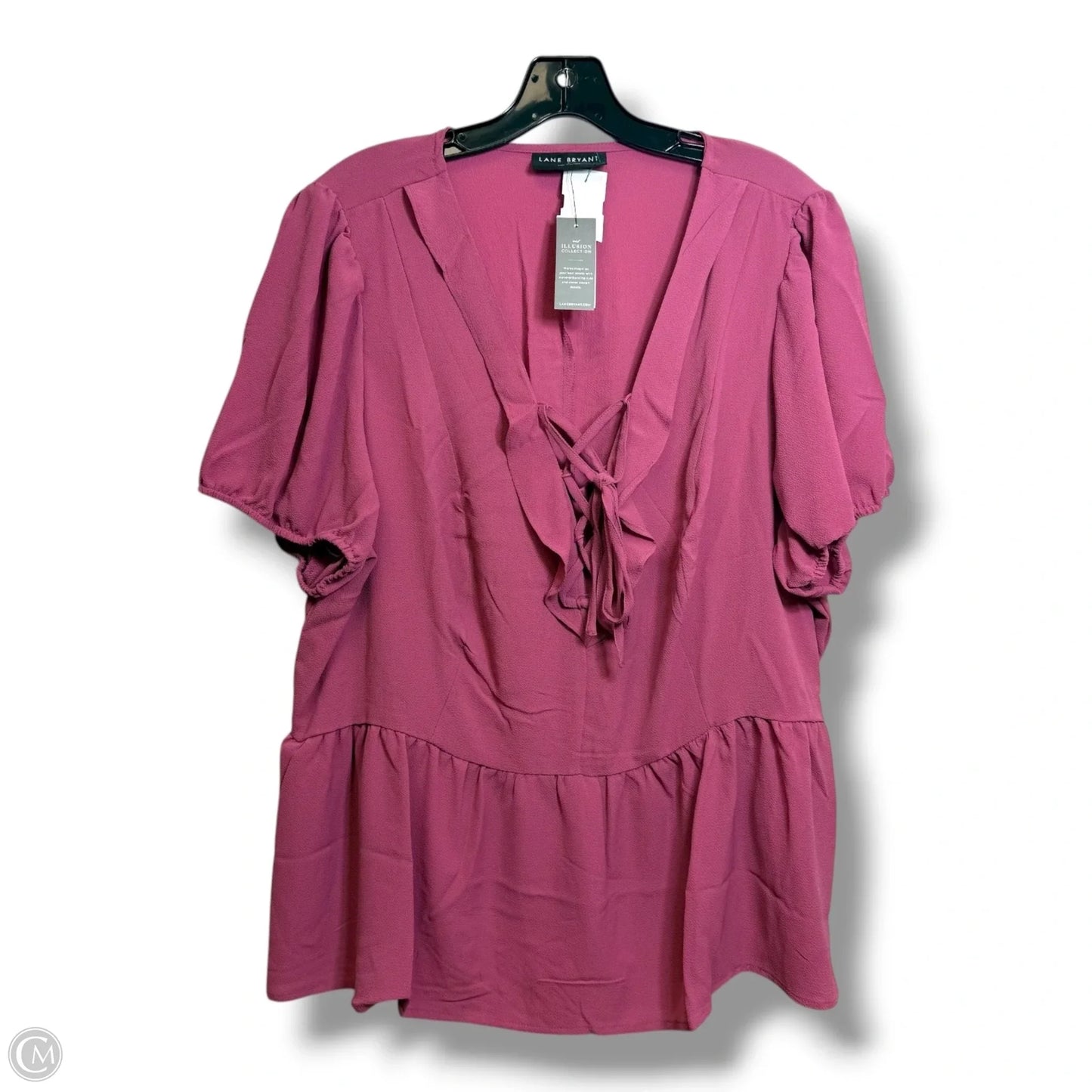 Top Short Sleeve By Lane Bryant In Rose Gold, Size: 1x