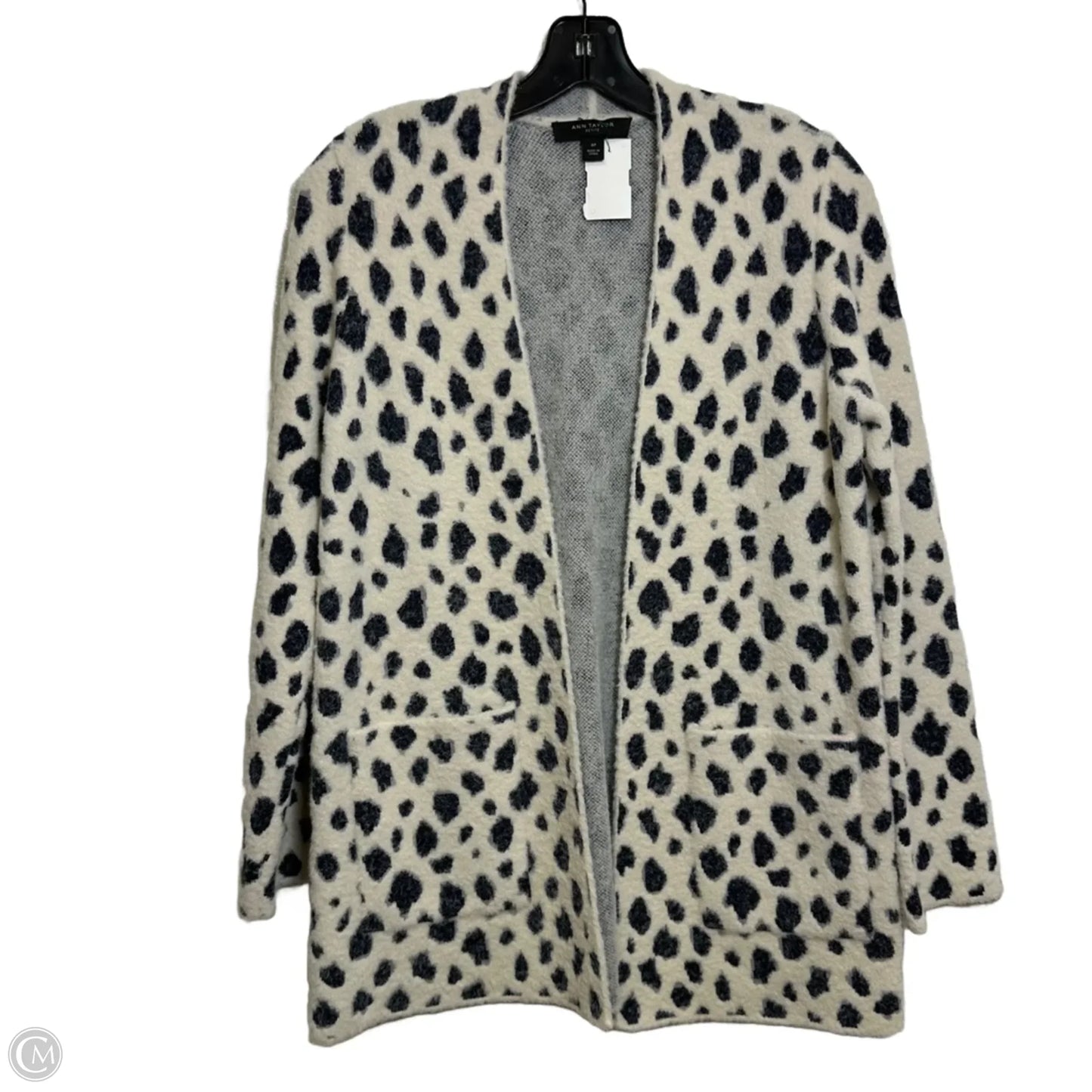 Cardigan By Ann Taylor In Animal Print, Size: Mp
