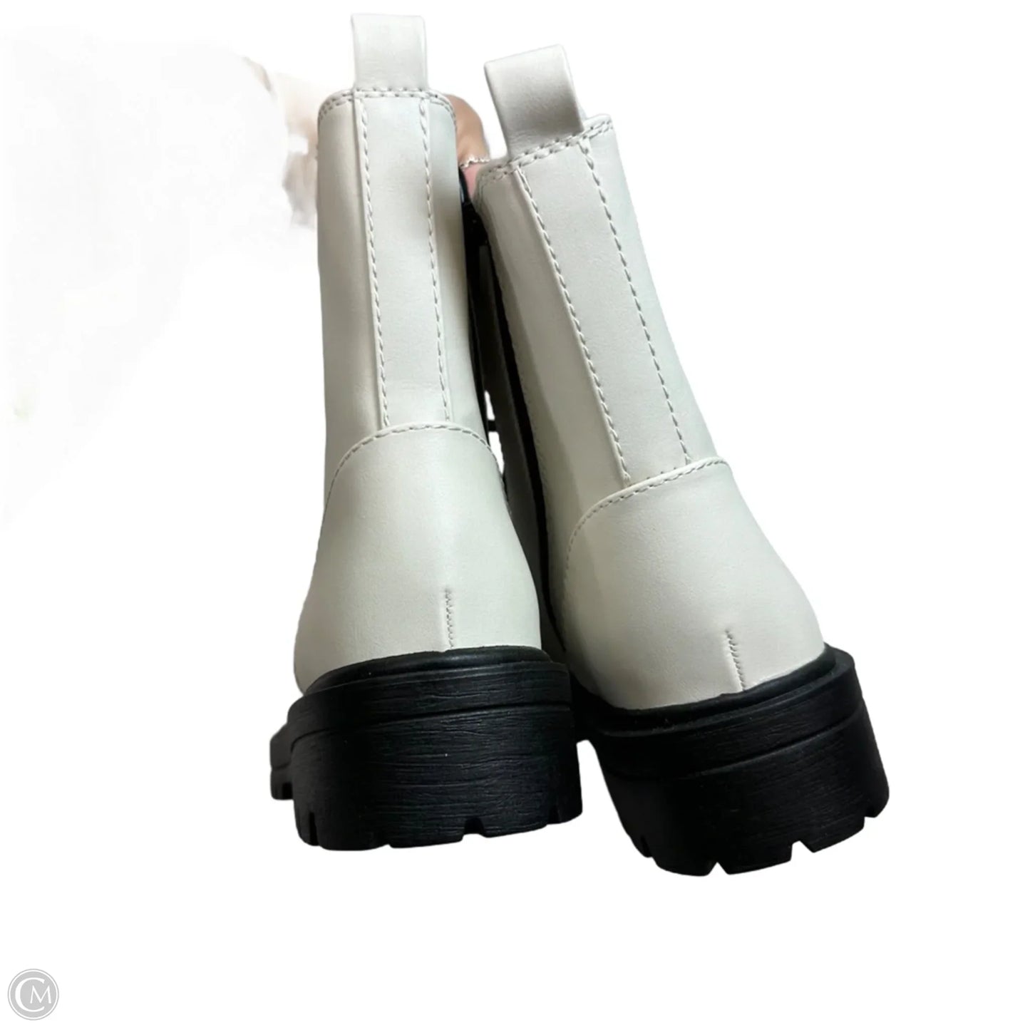 Boots Combat By Soda In White, Size: 8.5