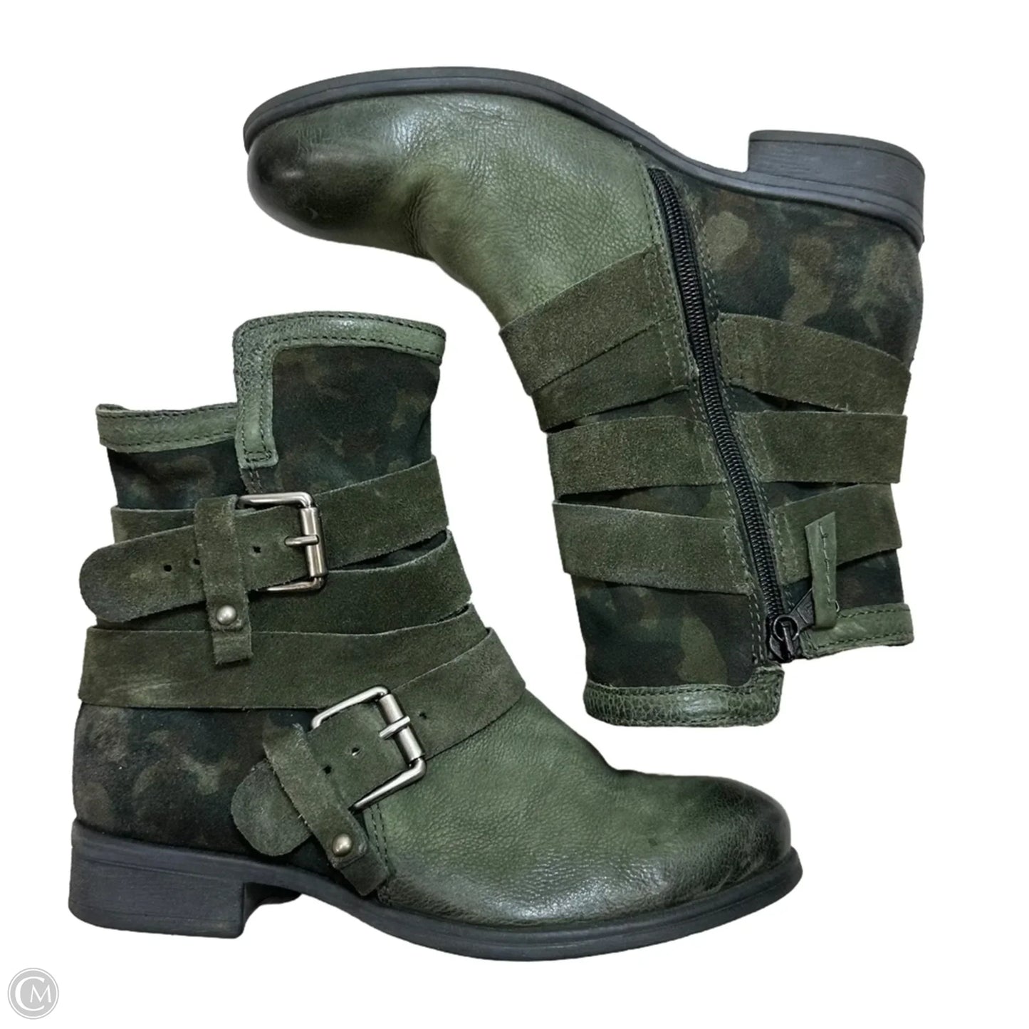 Boots Ankle Flats By Miz Mooz In Green, Size: 6.5