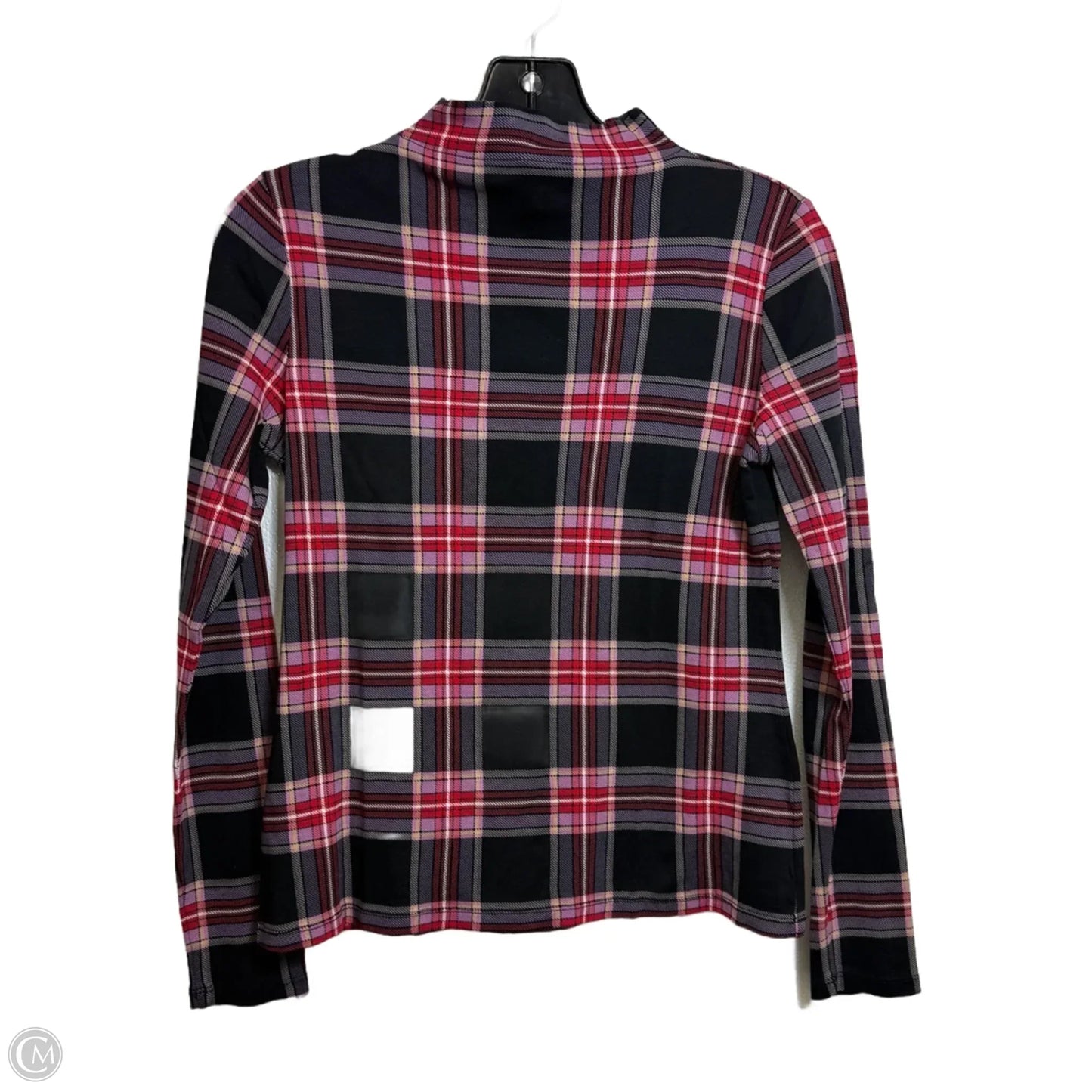 Top Long Sleeve Basic By Ann Taylor In Plaid Pattern, Size: S
