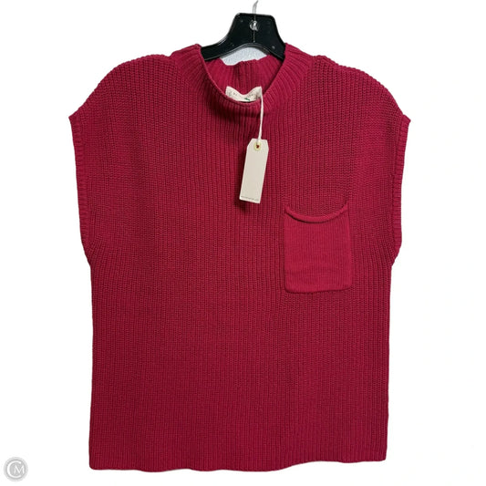 Sweater Short Sleeve By By Together In Mauve, Size: S