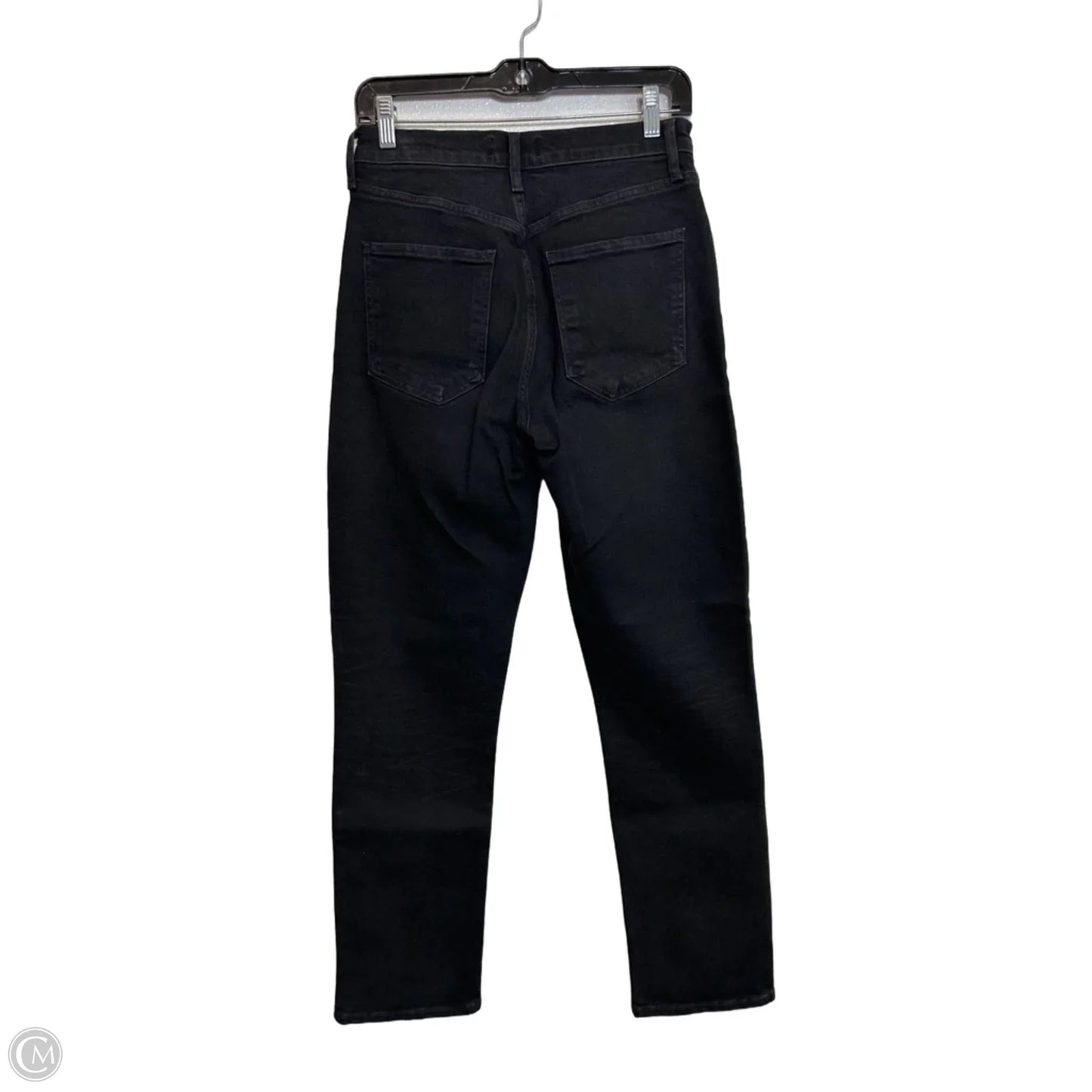 Jeans Straight By Agolde In Black Denim, Size: 2