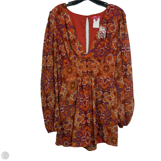 Romper By Flying Tomato In Orange, Size: M