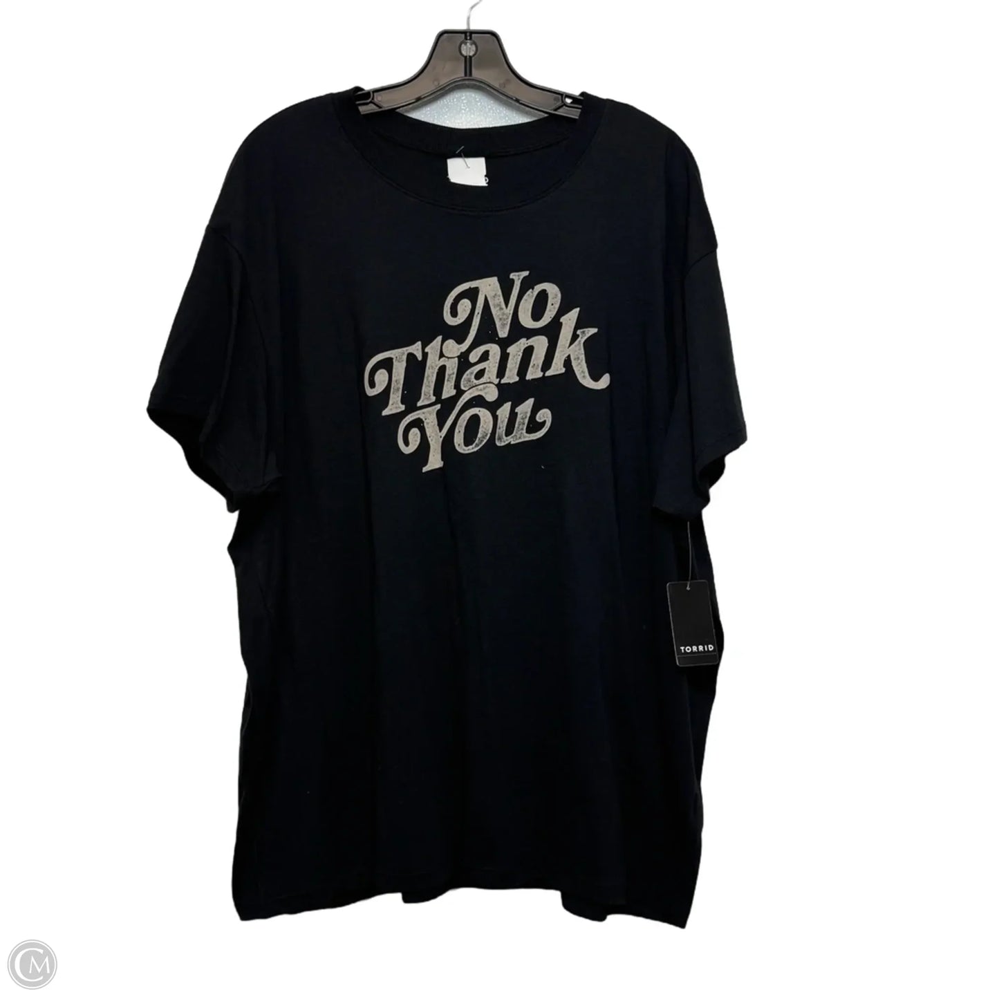 Top Short Sleeve Basic By Torrid In Black, Size: 1x