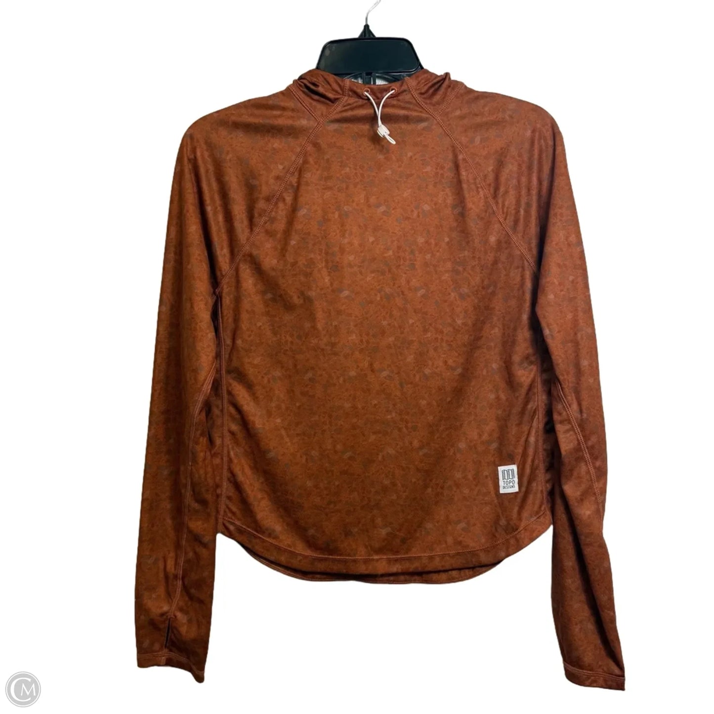 Athletic Top Long Sleeve Hoodie By Clothes Mentor In Copper, Size: S