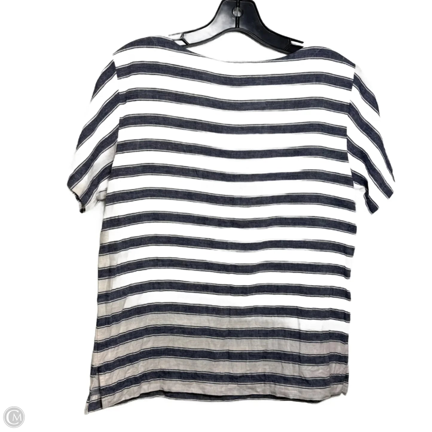 Top Short Sleeve By Madewell In Striped Pattern, Size: Xs