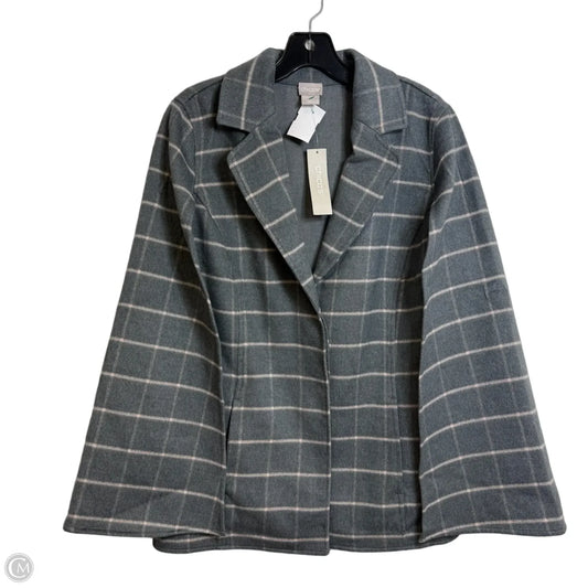 Poncho By Chicos In Grey, Size: S