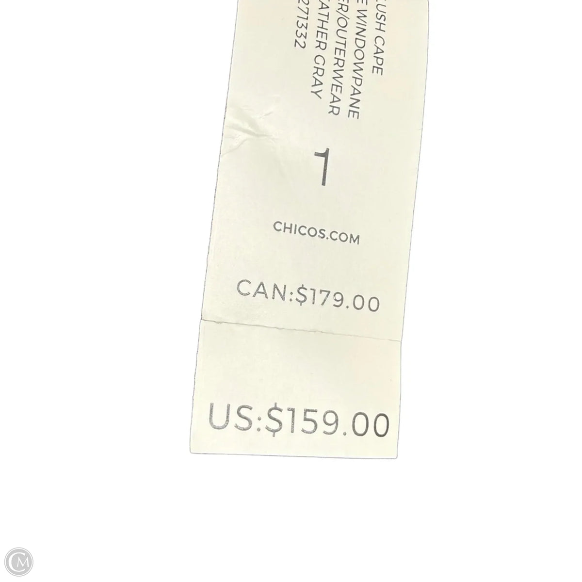 Poncho By Chicos In Grey, Size: S
