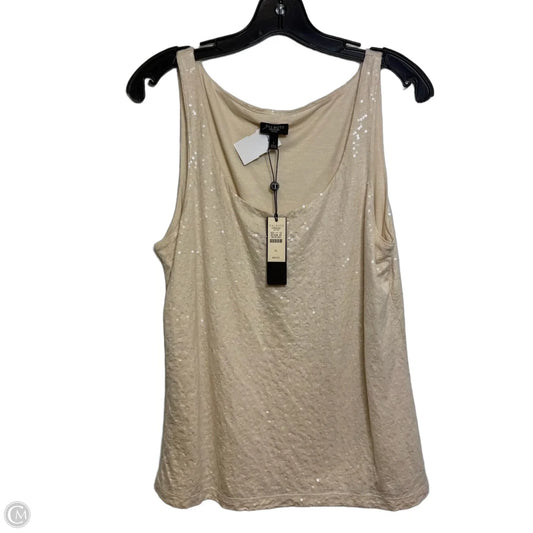 Top Sleeveless By Talbots In Beige, Size: L
