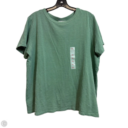 Top Short Sleeve Basic By Old Navy In Green, Size: Xl