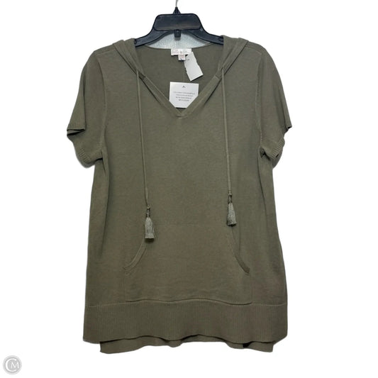 Top Short Sleeve By Belle By Kim Gravel In Green, Size: M