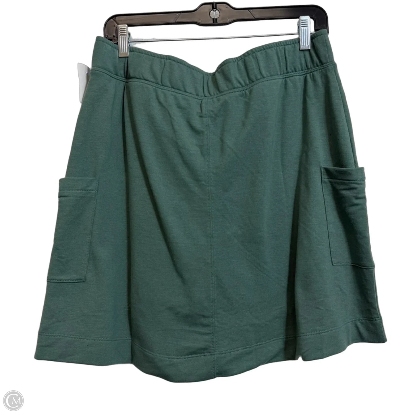 Skort By Denim And Co Qvc In Green, Size: M