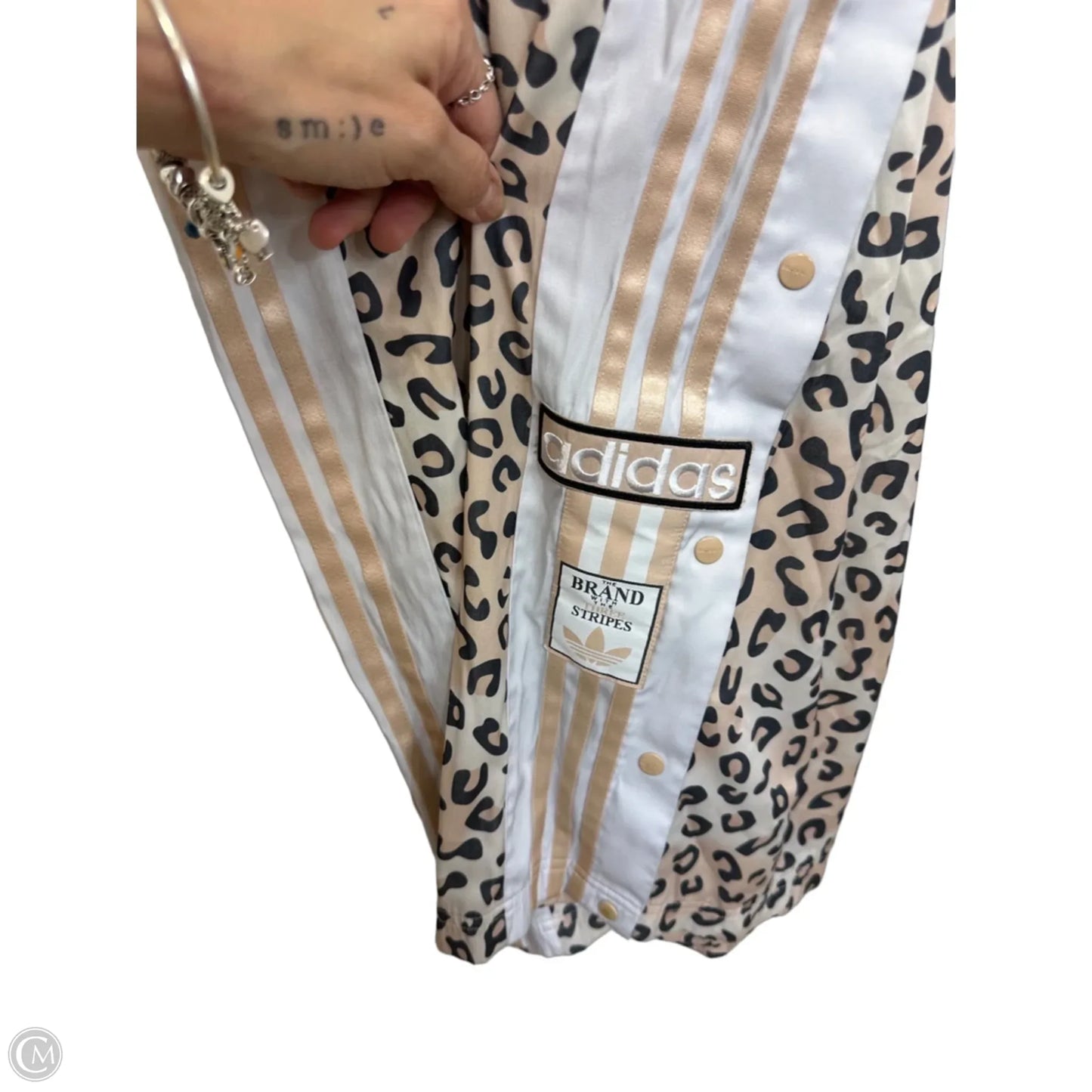Athletic Pants By Adidas In Animal Print, Size: M