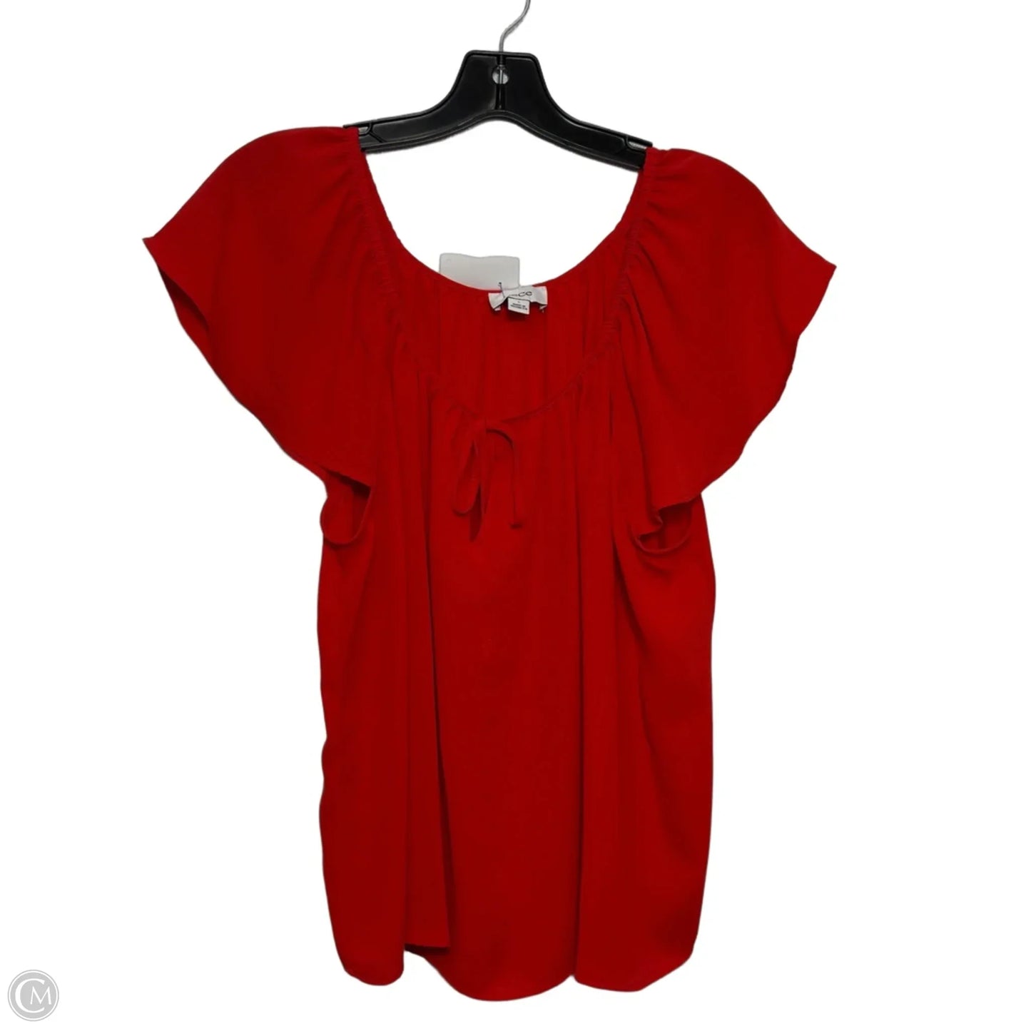 Top Sleeveless By Cece In Red, Size: L