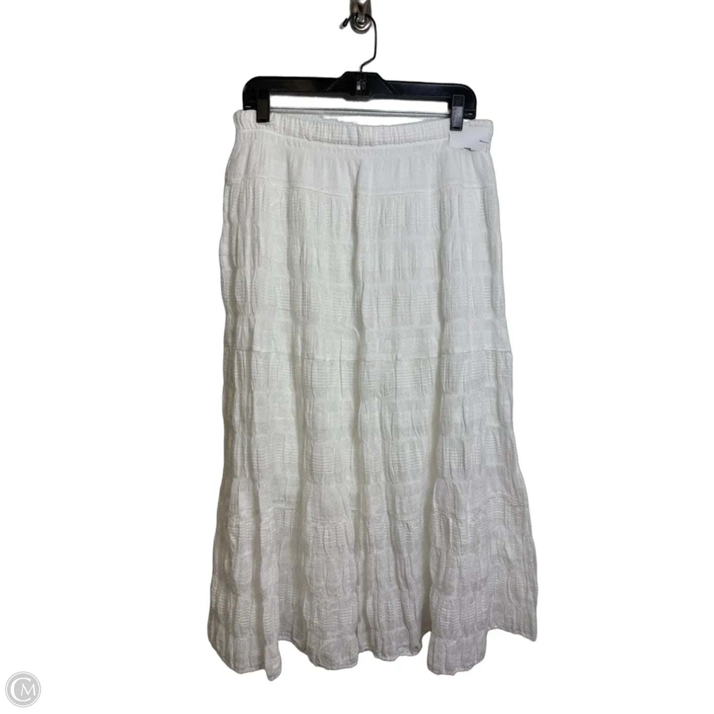 Skirt Maxi By Max Studio In White, Size: L