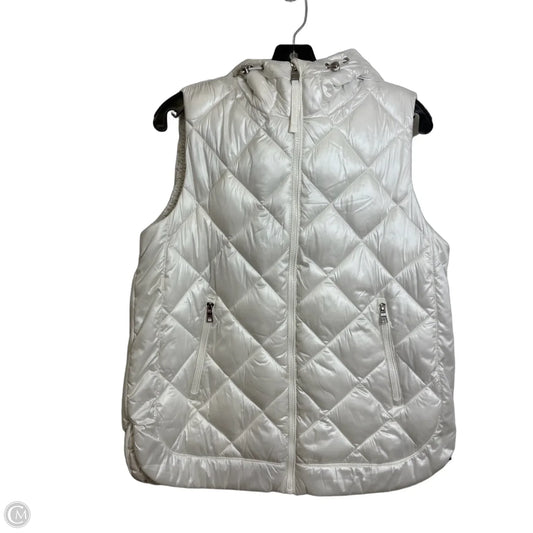 Vest Puffer & Quilted By Dkny In White, Size: S